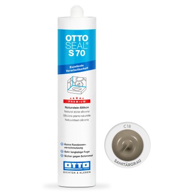Silicone Gris Sanitaire C18